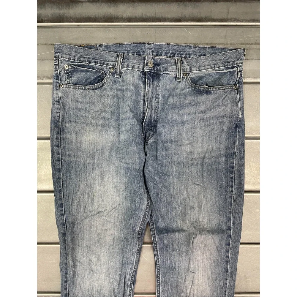 Levis 514 Jeans Mens‎ 38X32 Blue Medium Wash Denim Slim Straight 100% Cotton